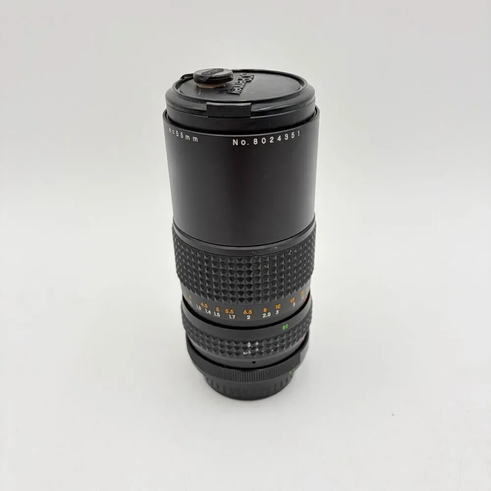 JCPenney 80-200mm f/4.5 Macro Telephoto Zoom Lens Manual Focus 55mm with case